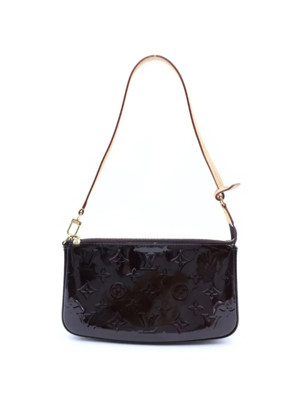 Louis Vuitton Pochette Accessoires Pouch Monogram Vernis Amarante